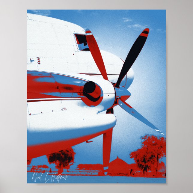Retro DC-3 Poster (Front)