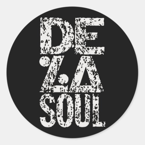 Retro De La Soul Cool Music Gifts For Fan Classic Round Sticker