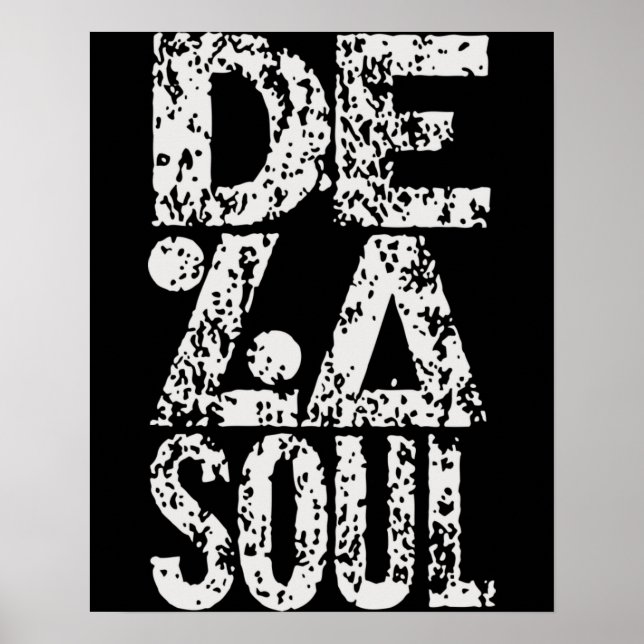 Retro De La Soul Cool Music Gifts For Fan Poster (Front)
