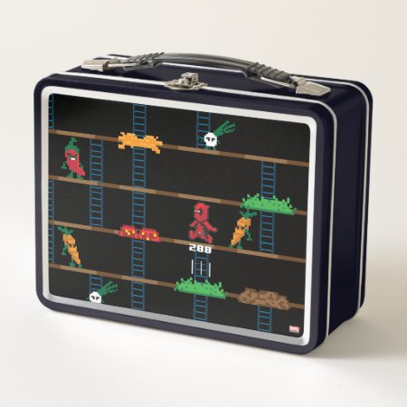 Retro Deadpool Taco Video Game Adult Lunchbox