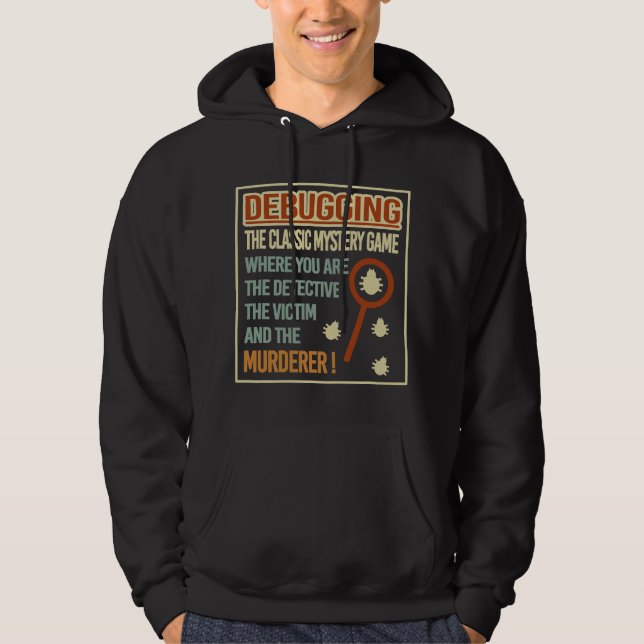retro debugging Computer Science programmers codin Hoodie (Front)
