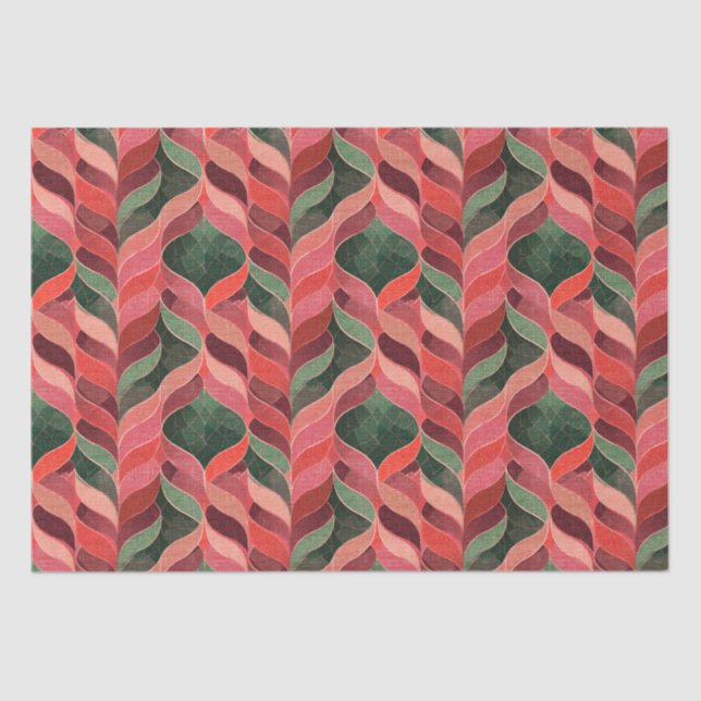 Retro decorative 70s 60s style tissue paper (Front)