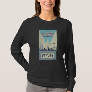 Retro Defense Of Democracy Political Beginning Ww2 T-Shirt