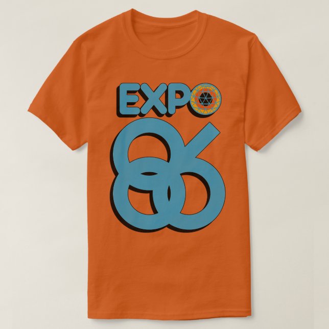 Retro Defunct Expo 86 Worlds Fair Vancouver Canada T-Shirt (Design Front)