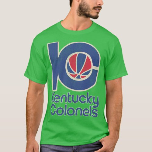 Retro Defunct Kentucky Colonels Basketball Team  T_Shirt