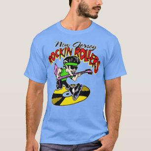 Retro Defunct New Jersey Rockin Rollers Hockey T-Shirt