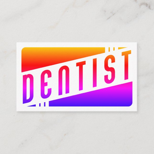 retro dentist appointment reminders card (Front)