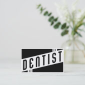 retro dentist business card (Standing Front)