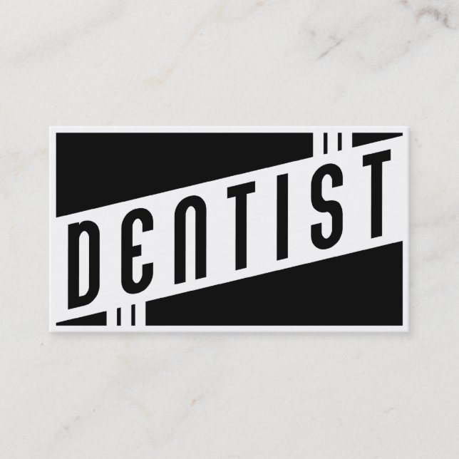 retro dentist business card (Front)