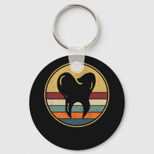 Retro Dentist Dental Vintage Tooth Doctor Keychain