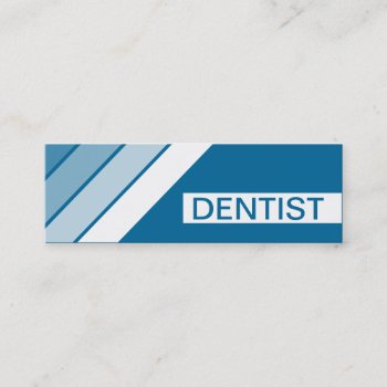 Retro Dentist Mini Business Card by asyrum at Zazzle