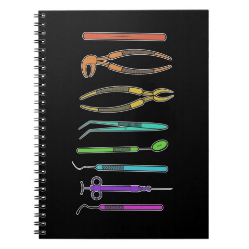 Retro Dentist Tools Dental Assistant Dental Notebook