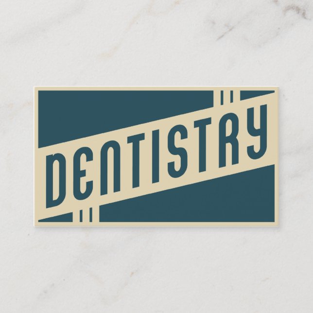 retro dentistry business card (Front)
