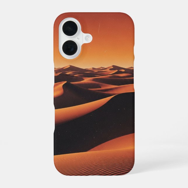 Retro Desert Dunes iPhone Case (Back)