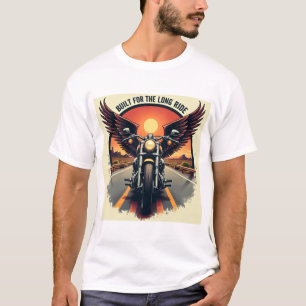 Retro Desert Highway Motorcycle Brotherhood Biker T-Shirt
