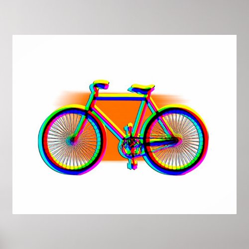 Retro Design Bike customized Poster