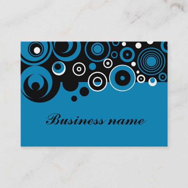 Retro design business card (Front)