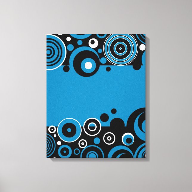 Retro design canvas print (Front)
