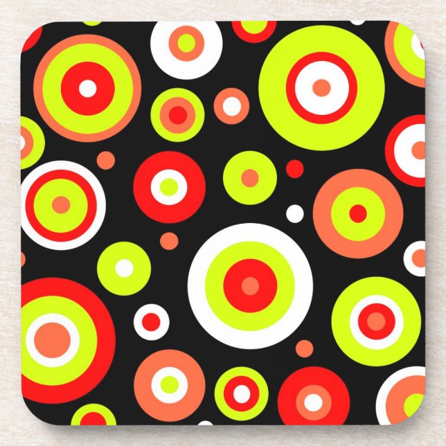 Retro design drink coaster (Front)