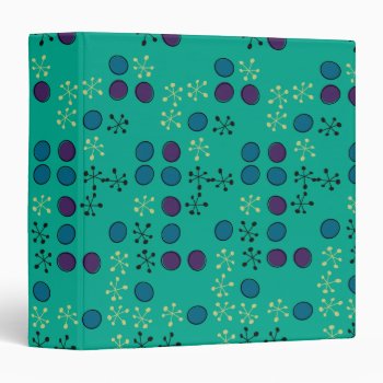 Retro Design Elements 3 Ring Binder by giftsbygenius at Zazzle