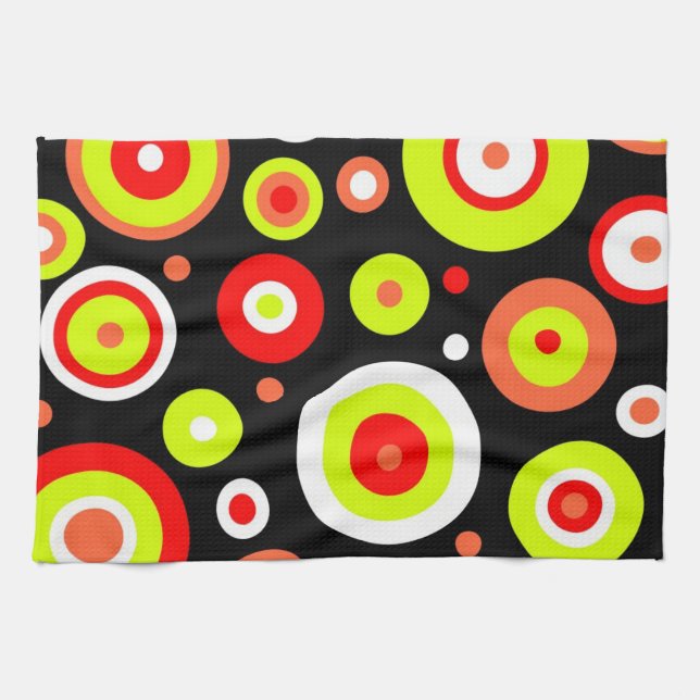 Retro design kitchen towel (Horizontal)