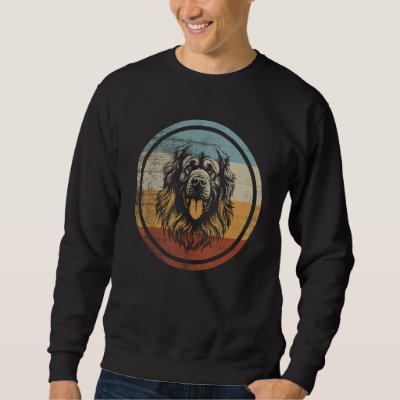 Retro Design Leonberger Dog Sweatshirt