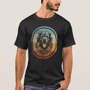 Retro Design Leonberger Dog T-Shirt
