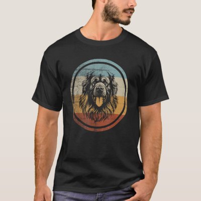 Retro Design Leonberger Dog T-Shirt