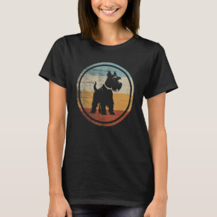 Retro Design Miniature Schnauzer Dog T-Shirt