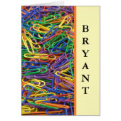 Retro Design Personalized Note Cards (Front)