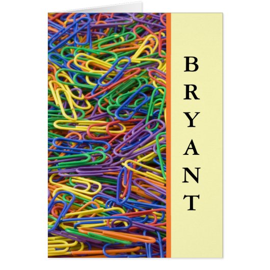 Retro Design Personalized Note Cards (Front)