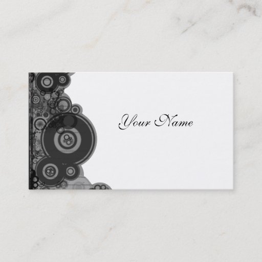 Customizable Retro Design Profile Card Business Cards