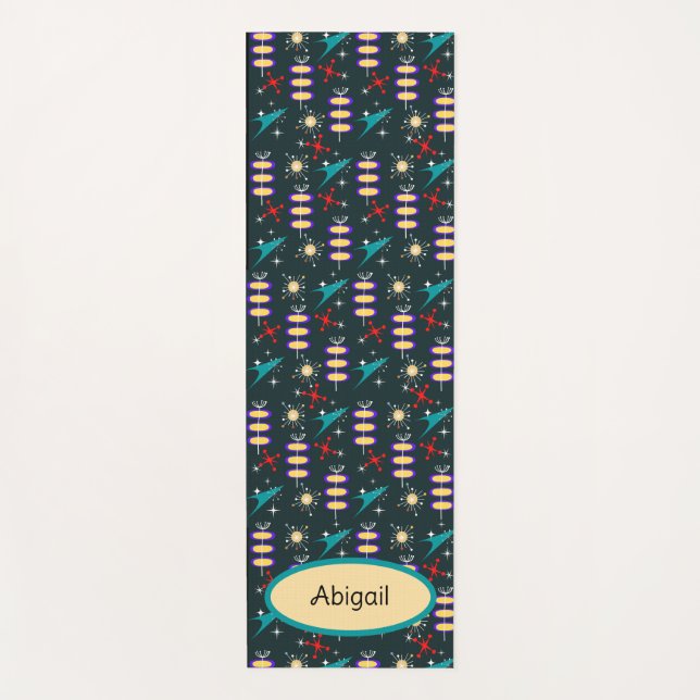 Retro Design Yoga Mat (Front)