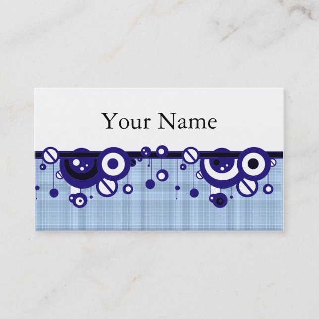 RETRO DESIGNER BUSINESS OR PROFILE CARD TEMPLATE (Front)