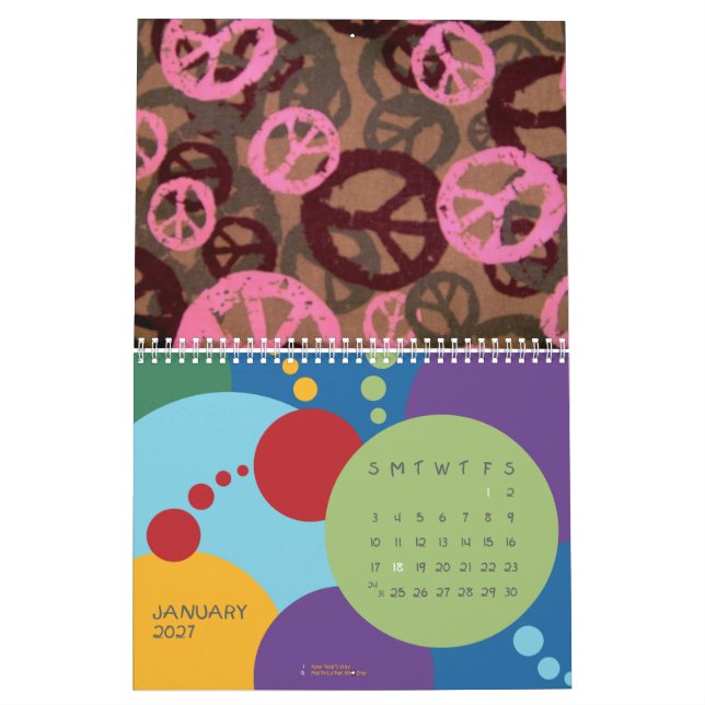 Retro Designs-Calendar Calendar