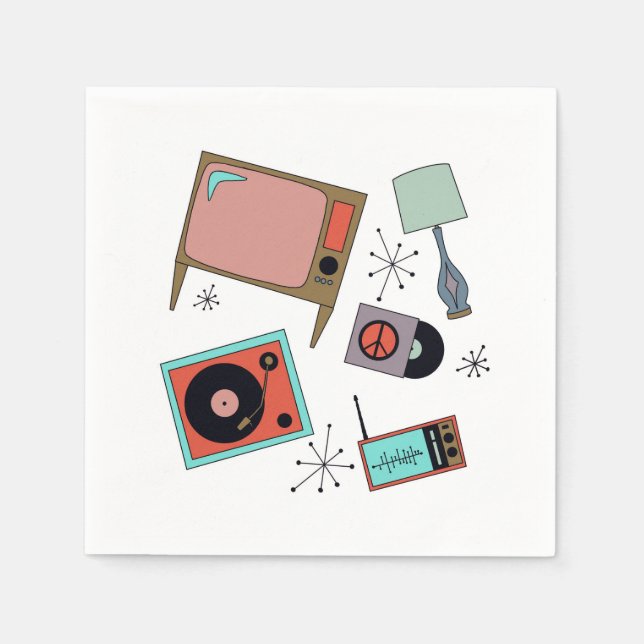 Retro designs  napkins (Front)