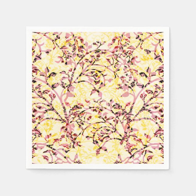 Retro dessert napkin with piped frosting details (Front)