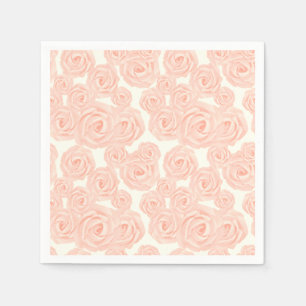 Retro dessert napkins with piped frosting roses