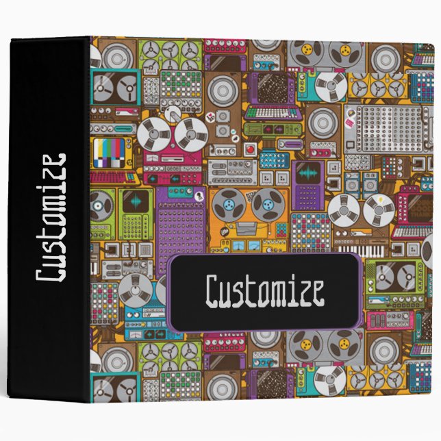 Retro Devices Recording Studio Binder (Front/Spine)