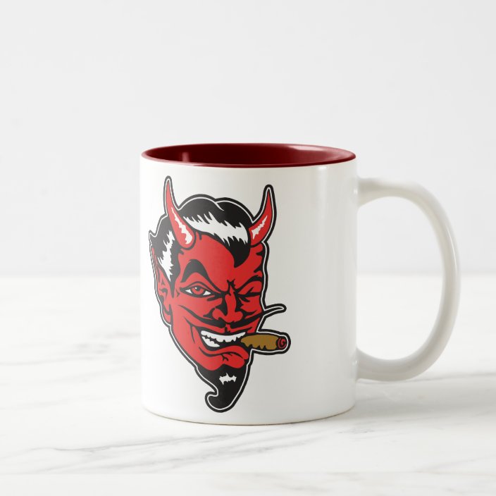 Retro Devil Head Coffee Mug | Zazzle.com