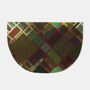 Retro Diagonal: Abstract Seamless Pattern. Doormat