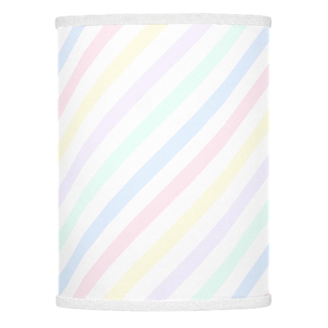 Retro Diagonal Candy Stripe Lamp Shade (Front)