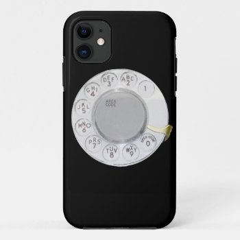 Retro Dial Phone Funny Old School Telephone Mobile Iphone 11 Case by Caliburr at Zazzle