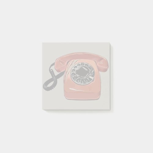 Retro Dial Telephone Phone Messages Post_it Notes