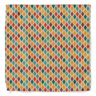 Retro Diamond Pattern Bandana