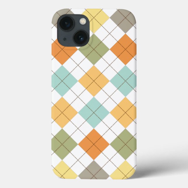 Retro Diamond Pattern iPad Air Case (Back)