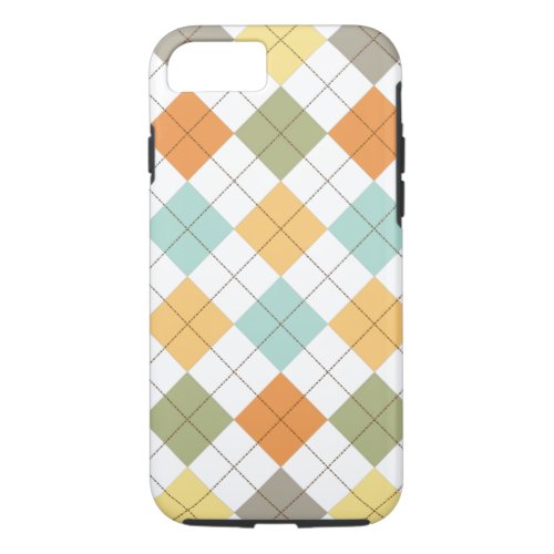 Retro Diamond Pattern iPhone 7 Case