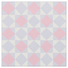 Retro Diamond Pink & Purple Minimalist Fabric