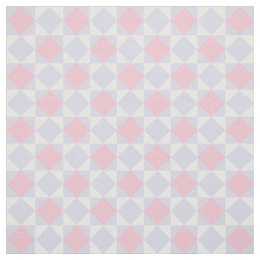 Retro Diamond Pink & Purple Minimalist Fabric