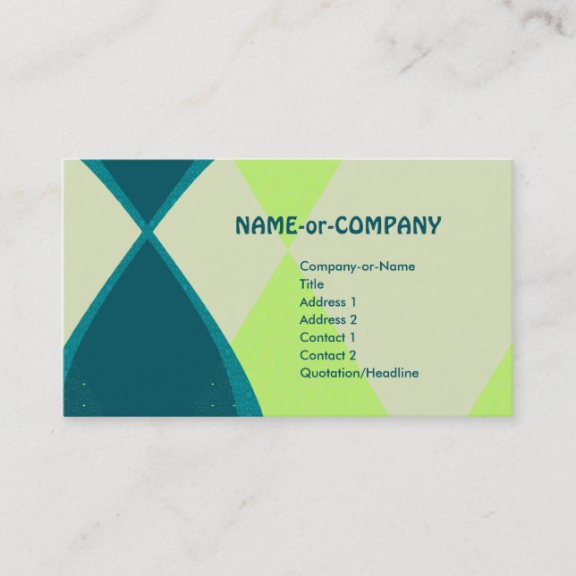 retro diamonds : business card (Front)